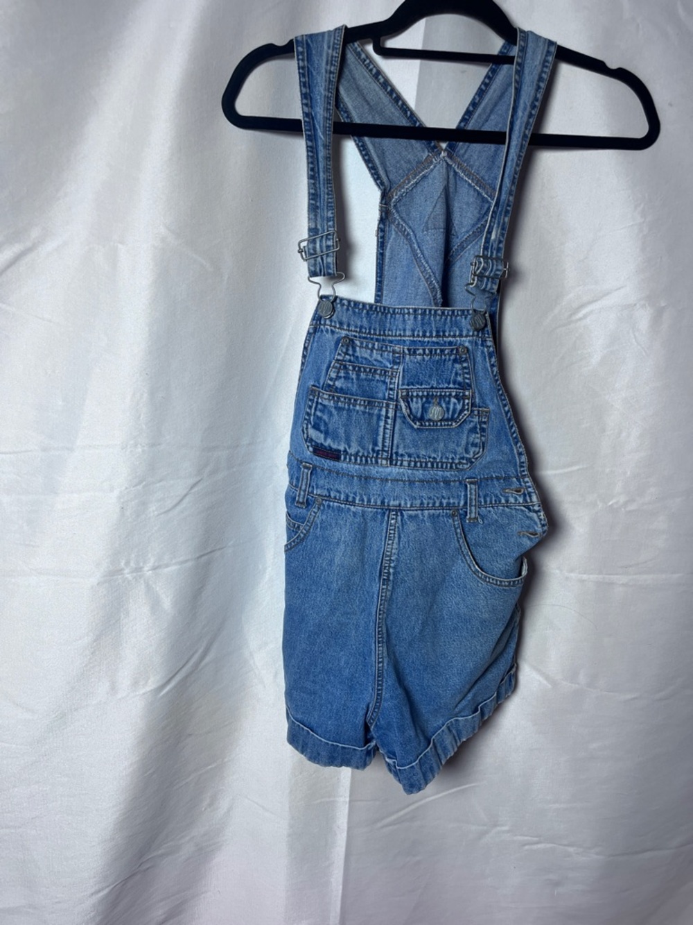 Denim Short Overalls - Classic Blue